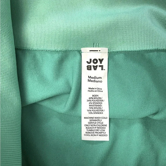 JoyLab Women's High-Rise Seamless Bike Shorts 7" Green Size Medium Athletic - Picture 3 of 9